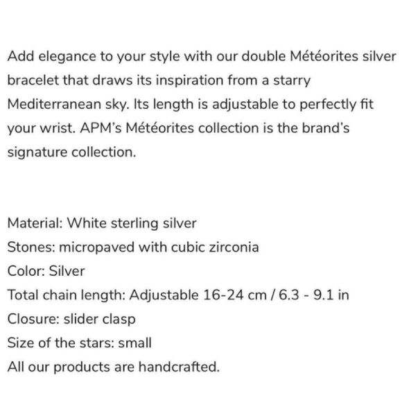 APM MONACO Double Meteor Bracelet Sterling silver - Picture 5 of 6